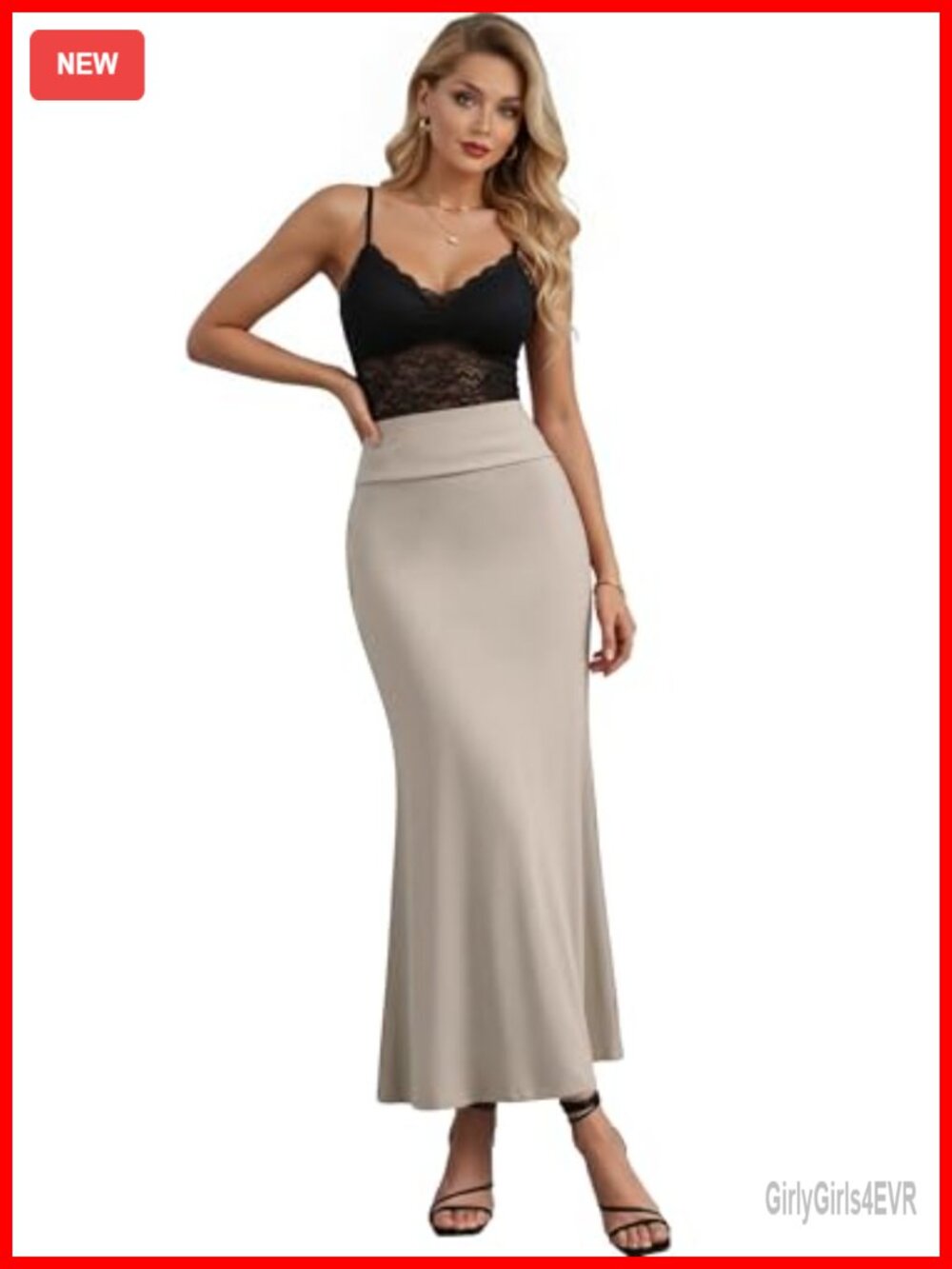 Flowy Maxi Skirt High Rise Full Silhouette Convertible Dress